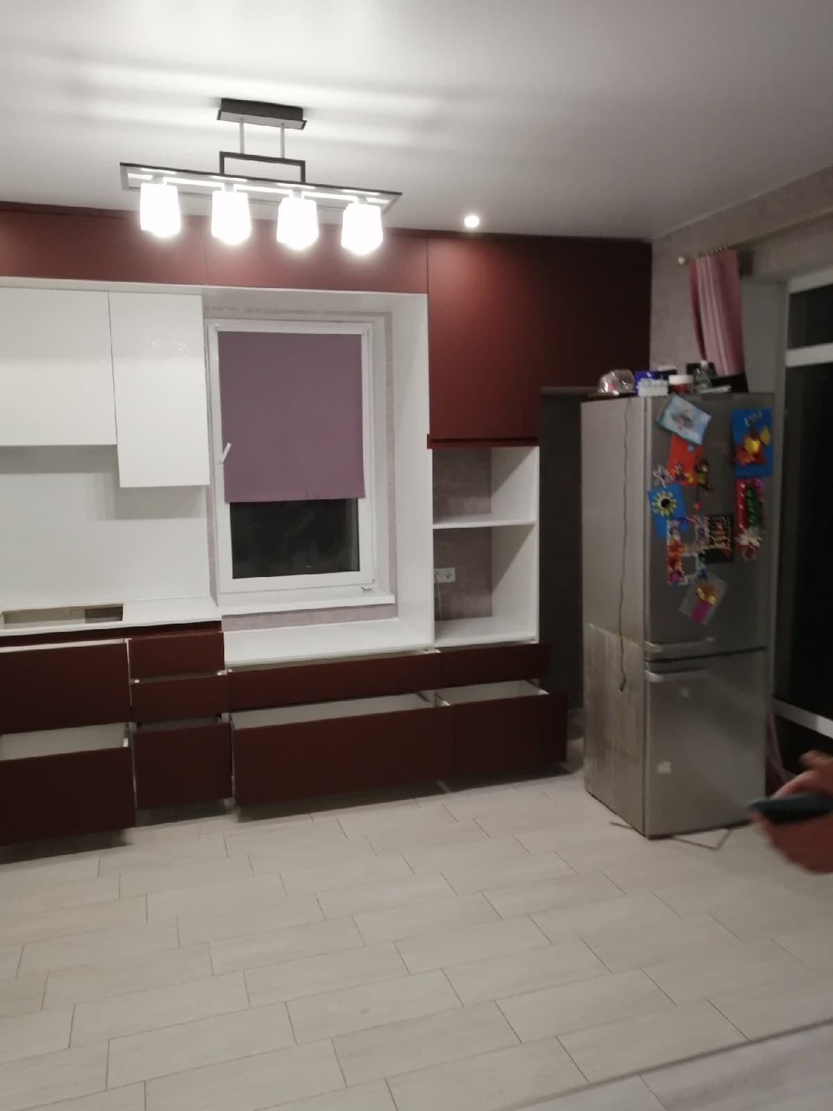 Вот такая кухня нашей работы. Очень интересный пол... — фото 5