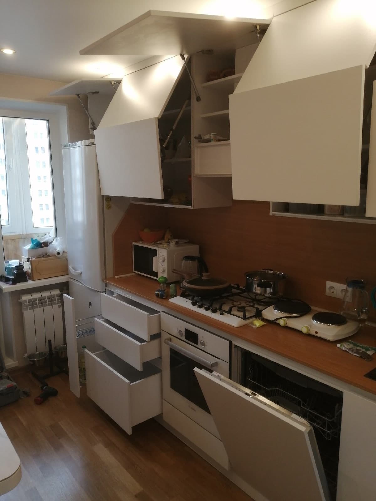 На прошлой неделе сдали вот такую кухню. — фото 6